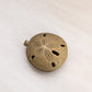 Vintage Medium Brass Sand Dollar Hinged Lidded Ashtray