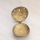 Vintage Medium Brass Sand Dollar Hinged Lidded Ashtray