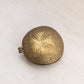 Vintage Medium Brass Sand Dollar Hinged Lidded Ashtray