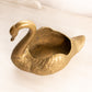 Vintage Medium Brass Swan Planter (Made in Italy)
