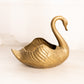 Vintage Medium Brass Swan Planter (Made in Italy)