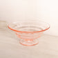 Vintage Medium Circular Pale Pink Glass Footed Bowl