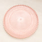 Vintage Medium Circular Shallow Pink Glass Dish