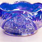 Vintage Medium Cobalt Blue Iridescent Carnival Glass Bowl