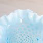 Vintage Medium Cone Shaped Blue Fenton Hobnail Opalescent Glass Vase