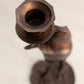 Vintage Medium Copper Bronze Tone Frog Candlestick