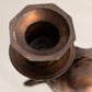Vintage Medium Copper Bronze Tone Frog Candlestick