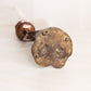 Vintage Medium Copper Bronze Tone Frog Candlestick