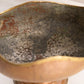 Vintage Medium Footed Copper Bowl with 2 Fancy Handles