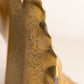 Vintage Medium Gold Tone Metal Dogwood Floral Bookends