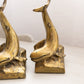 Vintage Medium Gold Tone Whale Bookends