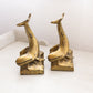 Vintage Medium Gold Tone Whale Bookends