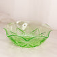 Vintage Medium Green Hazel-Atlas Diamond Arches Uranium Glass Bowl