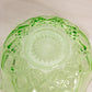 Vintage Medium Green Hazel-Atlas Diamond Arches Uranium Glass Bowl