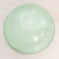 Vintage Medium Green Uranium Glass Bowl w/ Strawberry Designs (Glows)