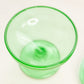 Vintage Medium Green Uranium Glass Footed Lidded Dish (Glows)