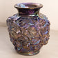 Vintage Medium Imperial Carnival Glass Flower Textured Vase