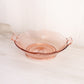 Vintage Medium Imperial Pink Depression Glass Twisted Optic Bowl
