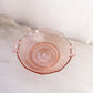 Vintage Medium Imperial Pink Depression Glass Twisted Optic Bowl