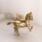Vintage Medium Brass Pegasus Figurine