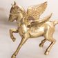 Vintage Medium Brass Pegasus Figurine