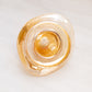 Vintage Medium Orange Iridescent Glass Cowboy Hat