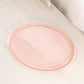Vintage Medium Oval Pink Glass Handled Tray with Textured Bottom