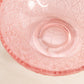 Vintage Medium Pink Imperial Glass Hattie Bowl with Floral Designs