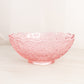 Vintage Medium Pink Imperial Glass Hattie Bowl with Floral Designs