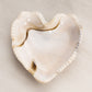 Vintage Medium Pinwheel Brown White Slag Heart Dish