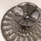 Vintage Medium Smoke Gray Glass Cake Stand