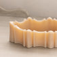Vintage Medium Vulcan Oval Beige Milk Glass Dish