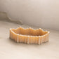 Vintage Medium Vulcan Oval Beige Milk Glass Dish