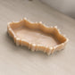 Vintage Medium Vulcan Oval Beige Milk Glass Dish
