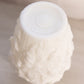Vintage Narrow White Milk Glass Flower Textured Vase