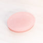 Vintage Oval Pink Satin Glass Lidded Dish with Birds and Flowers