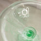 Vintage Paden City Peacock and Wild Rose Uranium Glass Compote