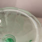 Vintage Paden City Peacock and Wild Rose Uranium Glass Compote