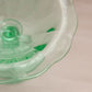 Vintage Paden City Peacock and Wild Rose Uranium Glass Compote