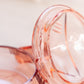 Vintage Peachy Pink Lidded Jar with Fancy Designs (Damaged)