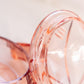 Vintage Peachy Pink Lidded Jar with Fancy Designs (Damaged)