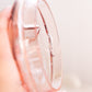 Vintage Peachy Pink Lidded Jar with Fancy Designs (Damaged)