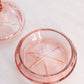 Vintage Peachy Pink Lidded Jar with Fancy Designs (Damaged)