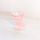 Vintage Pink Iridescent Glass Cornucopia Toothpick Holder
