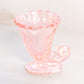 Vintage Pink Iridescent Glass Cornucopia Toothpick Holder