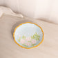 Vintage Royal Austria Blue Floral Ceramic Plate with Gold Rim