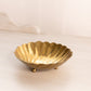 Vintage Small 3-Toed Brass Shell Trinket Dish