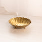 Vintage Small 3-Toed Brass Shell Trinket Dish