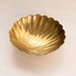 Vintage Small 3-Toed Brass Shell Trinket Dish