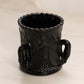Vintage Small Black Milk Glass Swan Toothpick Holder